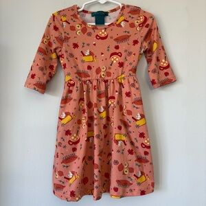 Emma & Elsa Toddler Thanksgiving Dress Pie Cocoa Pockets Holiday Size 3T